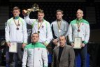 Lietuvos imtynių čempionato akimirka