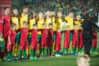 Lietuvos rinktinė 1:5 (1:1) pralaimėjo Europos čempionei Portugalijos komandai.
