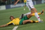 Lietuvos rinktinė 1:5 (1:1) pralaimėjo Europos čempionei Portugalijos komandai.