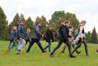 Marijampoliečiai dieną praleido žygiuodami ir žaisdami futbolą