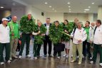 Singapūras 2010. Sutikimas Vilniaus oro uoste.