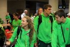 Singapūras 2010. Sutikimas Vilniaus oro uoste.