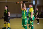 Vaikų žolės riedulio lygos U12 finalinės varžybų momentas