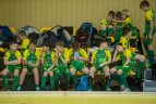 Vaikų žolės riedulio lygos U12 finalinės varžybų momentas