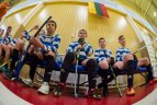 Vaikų žolės riedulio lygos U12 finalinės varžybų momentas