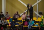 Vaikų žolės riedulio lygos U12 finalinės varžybų momentas