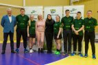 Vaikų žolės riedulio lygos U12 finalinės varžybų momentas