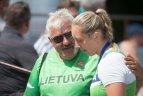 Lietuvos baidarių ir kanojų irklavimoirklavimo čempionato akimirka.