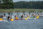 Lietuvos baidarių ir kanojų irklavimoirklavimo čempionato akimirka.
