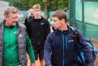 Geriausias Lietuvos tenisininkas R. Berankis Vilniuje.