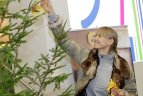 "Kibirkšties-Tichės-Iki" krepšininkės su savo gerbėjais puošė eglutę