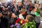 Sutiktuvių akimirka.
