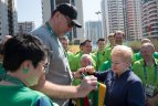 Rio 2016. Lietuvos Prezidentė D.Grybauskaitė lankėsi olimpiniame kaimely