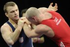 Europos imtynių čempionatas. Laimučio Adomaičio kova (iki 85 kg)
