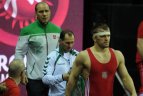 Europos imtynių čempionatas. Laimučio Adomaičio kova (iki 85 kg)