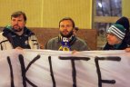 Po rungtynių "Žalgirio" aistruoliai patraukė į ukrainiečių palaikymo akciją