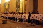 Po rungtynių "Žalgirio" aistruoliai patraukė į ukrainiečių palaikymo akciją