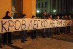 Po rungtynių "Žalgirio" aistruoliai patraukė į ukrainiečių palaikymo akciją