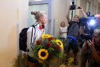 2013 08 05. Lietuvos plaukikai grįžo iš pasaulio čempionato.