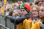 Lietuvos krepšinio rinktinės sutiktuvės Vilniuje.