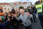 Lietuvos krepšinio rinktinės sutiktuvės Vilniuje.
