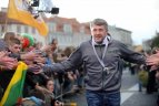 Lietuvos krepšinio rinktinės sutiktuvės Vilniuje.