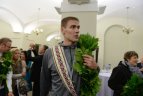 Lietuvos krepšinio rinktinės priėmimas Vilniaus rotušėje.