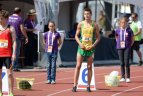 Auksinis lengvaatlečio finišas.