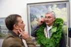 Lietuvos krepšinio rinktinės priėmimas Vilniaus rotušėje.