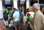 Europos jaunimo olimpinio festivalio dalyviai grįžo į Lietuvą.