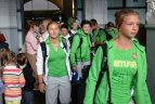 Europos jaunimo olimpinio festivalio dalyviai grįžo į Lietuvą.