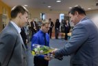 Pagerbti Europos jaunimo olimpinio festivalio medalininkai.