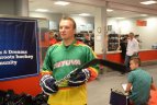 Dainius Zubrus ir Darius Kasparaitis Vilniaus Akropolyje.