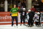 Dainius Zubrus ir Darius Kasparaitis Vilniaus Akropolyje.
