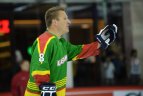 Dainius Zubrus ir Darius Kasparaitis Vilniaus Akropolyje.
