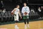 Prieš Eurolygos rungtynes „Žalgirio“ arenoje.