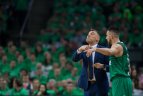 Eurolygos atkrintamosiosKaune. „Žalgiris“ namuose įveikė „Olympiakos“.