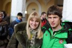 Olimiečių sutikimas Vilniaus oro uote