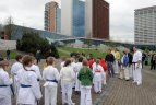 Japonijos bičiuliai, karate meistrai Vilniuje pažymėjo sakurų žydėjimo šventę