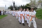 Japonijos bičiuliai, karate meistrai Vilniuje pažymėjo sakurų žydėjimo šventę