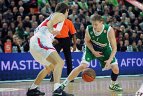 "Žalgiris" namie 68:83 pralaimėjo Maskvos CSKA komandai