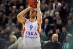 "Žalgiris" namie 68:83 pralaimėjo Maskvos CSKA komandai