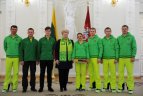 2014 02 04. Olimpiečių palydos prezidentūroje.