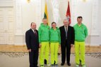 Lietuvos olimpiečių palydos.