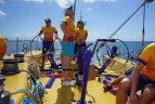 “Ambersail" startavo Karibų regatoje aplink Barbadosą.