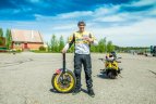 A. Gibieža trasą mėgins įveikti be priekinio rato