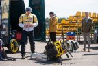 A. Gibieža trasą mėgins įveikti be priekinio rato