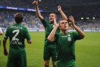 Žalgiriečių džiaugsmo akimirkos Poznanės "Lech" tvirtovėje