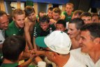 Žalgiriečių džiaugsmo akimirkos Poznanės "Lech" tvirtovėje