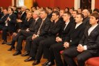 Vilniaus Rotušėje pagerbti "Žalgirio" futbolininkai ir rėmėjai